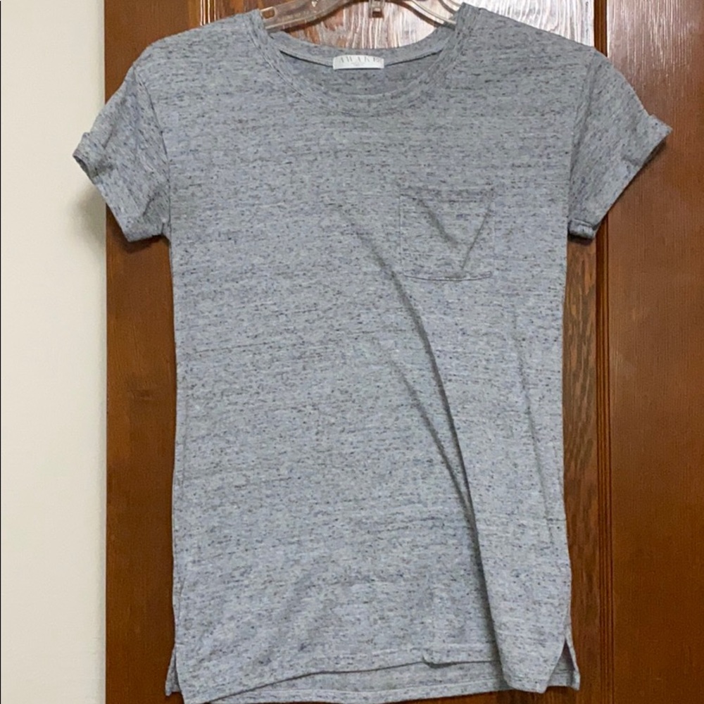 Gray pocket tee